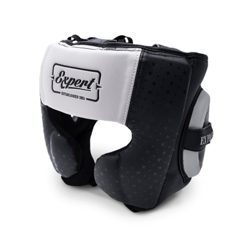 Шлем для бокса Fight Expert Vintage Fusion, черный-серый